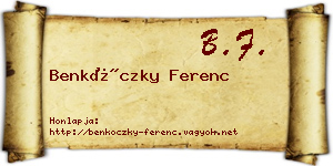 Benkóczky Ferenc névjegykártya